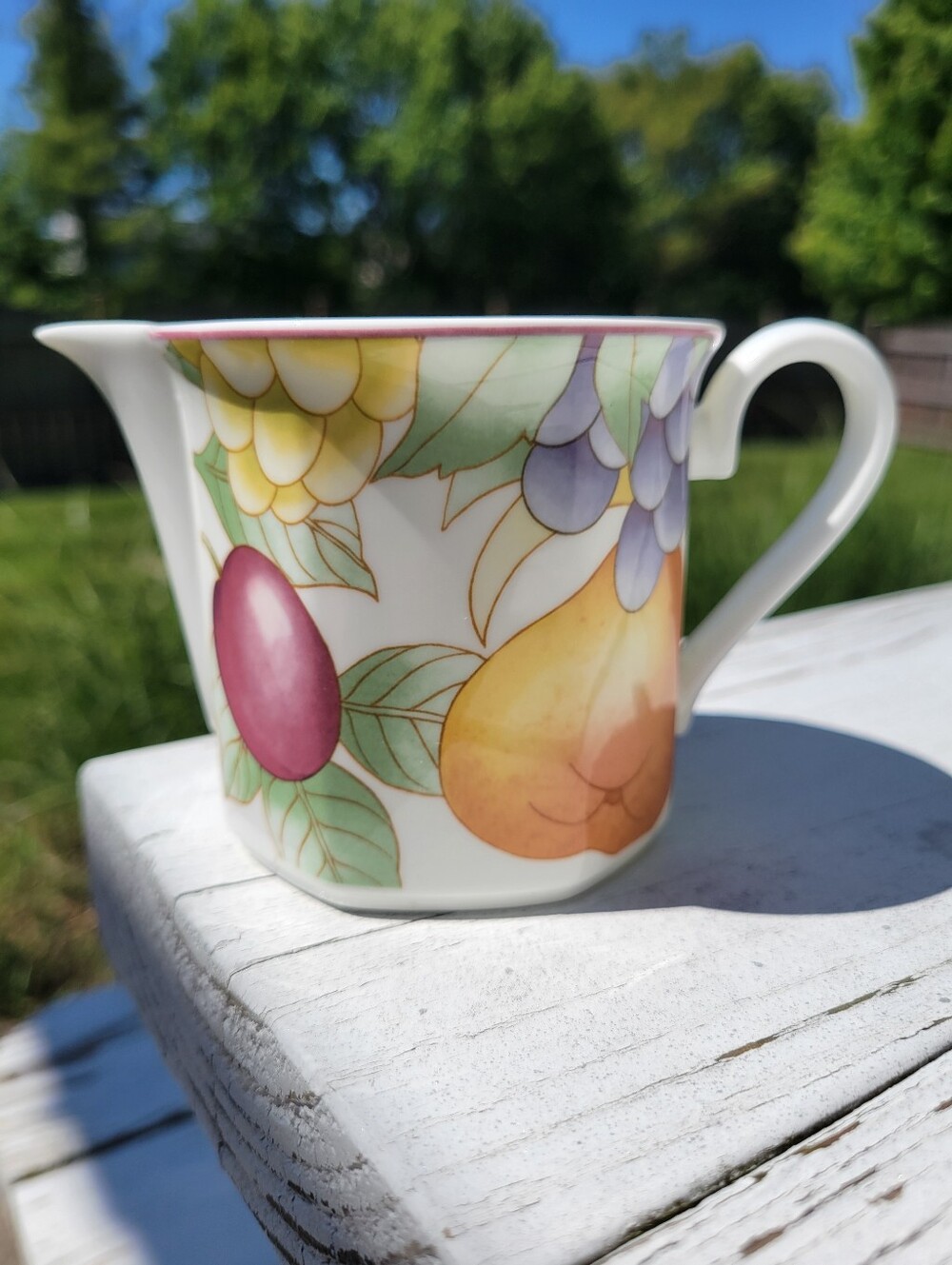 Villeroy & Boch Gallo Frutteto Bone China Creamer Germany 1990's Pretty! - Picture 4 of 12